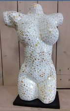 Lampe buste femme mosaique 40cm