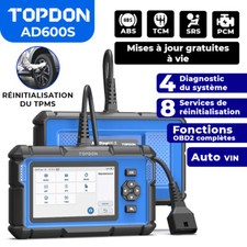 TOPDON AD600 S OBD2 Profi outil de Diagnostic de Voiture 4 Système Scanner TCM