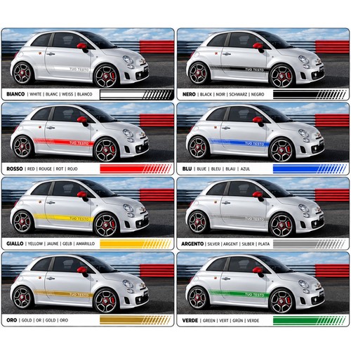 Kit adhésifs latéraux fiat - kit,