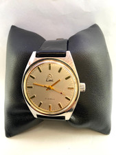 Limit Mens  Swiss Made Vintage Mechanical  17 Jewels Leather Strap Watch