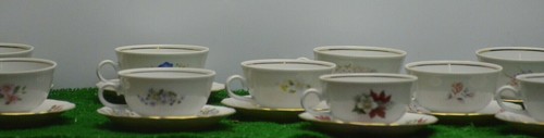 Ancien service cafe tasse - 12,