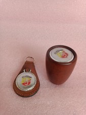 vintage wooden gear knob and keychain for Abarth Fiat 595 695 850 1000