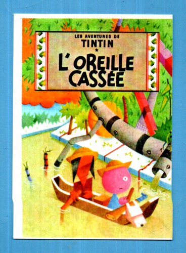 Tintin carte postale - tintin.,