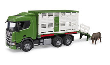 BRUDER - Camion bétaillère avec une vache – SCANIA super 560R 6x4 - 1/16 - BR...