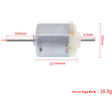 1pcs 130 dual axis motor Micro motor Wind turbine generator White back cover