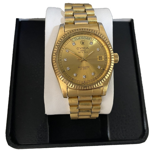 Montre cyma 1862 day date - cyma,