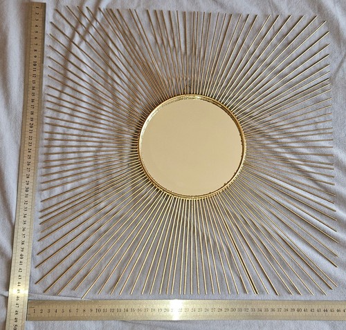 Miroir soleil avec rayons - , en