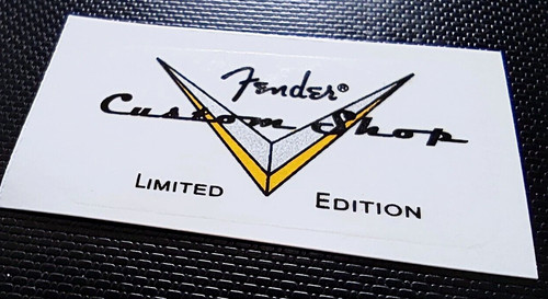 Logo guitare fender custom - guitare,