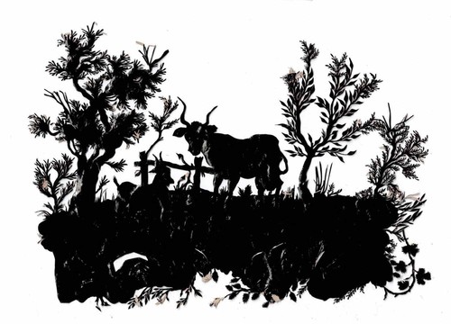 Vache chèvre ombre - la,