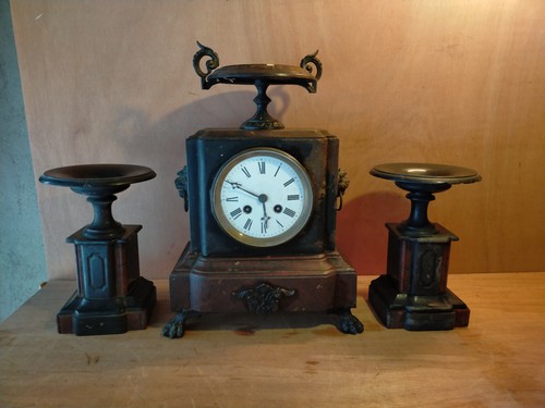 Pendule garniture cheminee - garniture,