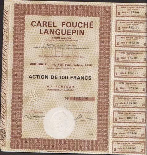 Ets carel fouche cie - carel, cie,