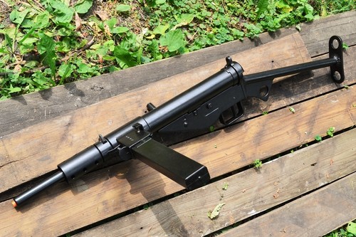 British sten submachine - sten, mk