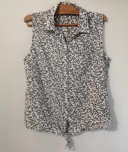 Blouse blanche noire - et,
