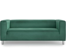 MASTERS OF COVERS Snug Fit Classic Velvet Klippan Loveseat Slipcover for The ...