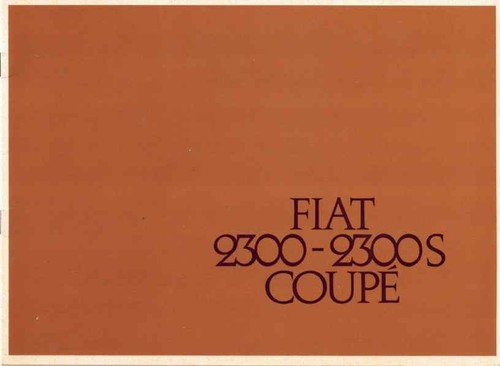 Catalogue brochure fiat 2300 - brochure,