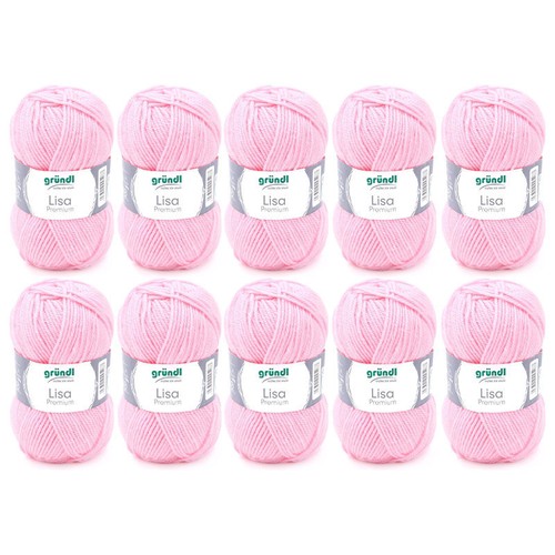 Pelotes laine rose - 10, de