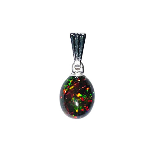 Pendentif opale noire - pendentif, pierre
