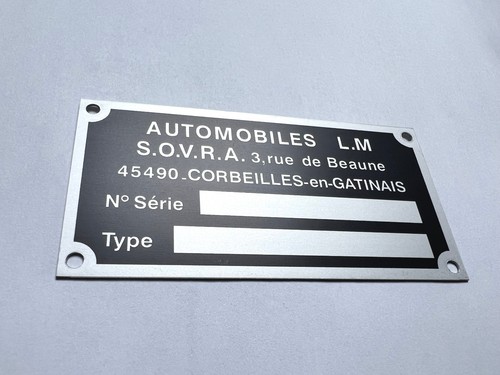 Plaque constructeur buggy - plaque,