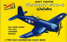 1/96 Lindberg Models VOUGHT F4U-5 CORSAIR U.S. Navy Fighter *SEALED*