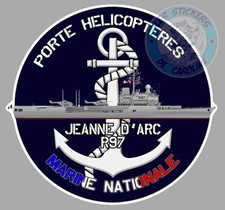 ARMY NATIONAL NAVY HELICOPTER CARRIER JEANNE D'ARC R97 PE202 STICKER