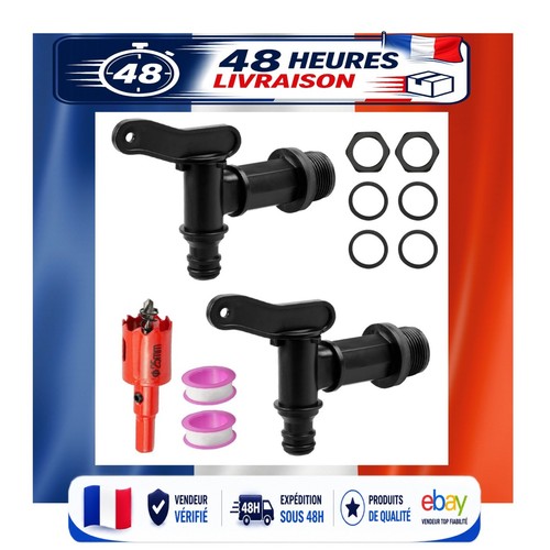 Robinet cuve plastique - plastique, 3/4"