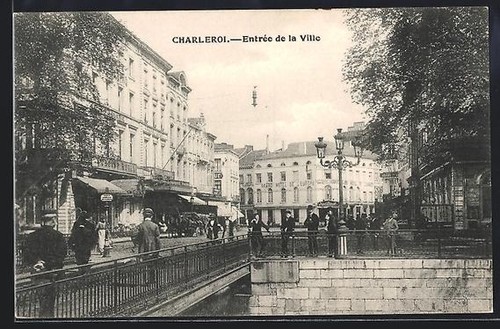 Cpa charleroi entree la - cpa,