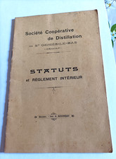 1923 ancien livret cooperative