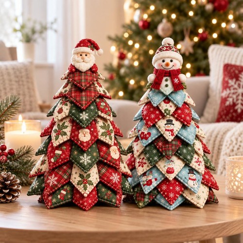 Sapin noël diy tissu - diy,