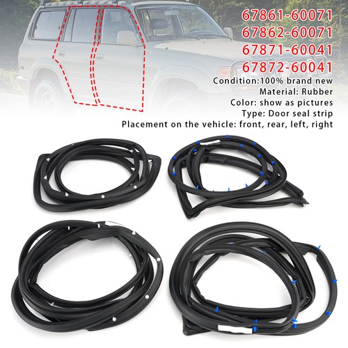 4pcs door weatherstrip - weatherstrip, fit
