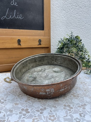 Ancienne bassine cuivre - en, à