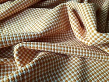 N08 ORANGE GINGHAM FABRIC LRG149XLG270CM VINTAGE ORANGE GINGHAM FABRIC 