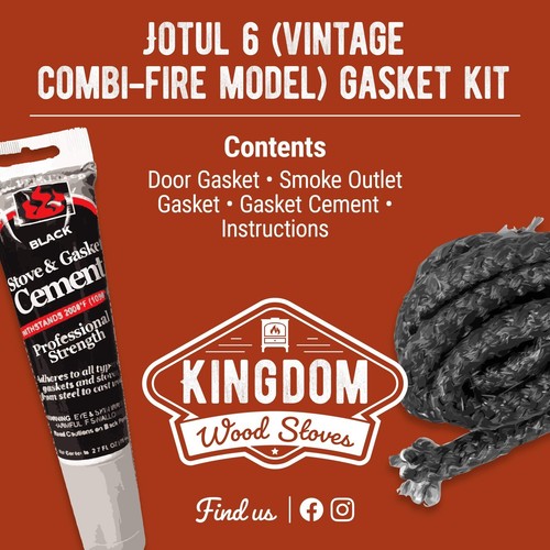 Vintage jotul 6 combifire - jotul, no