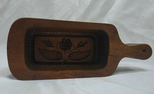 Ancien moule beurre - ancien, bois