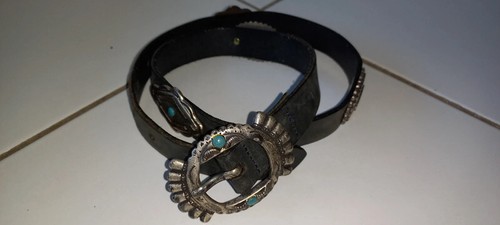 Ceinture cuir noir avec - ceinture,