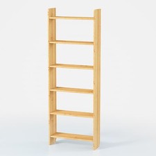 ÉTAGÈRE À LIVRES PIN BOIS MASSIF ÉTAGÈRE DE BUREAU COULEUR NOYER/AULDE/CHÊNE/...