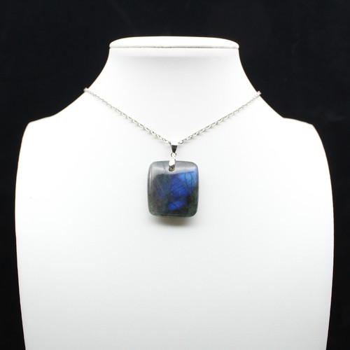 Square labradorite stone - square,