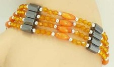 BRACELET MAGNETIQUE - ORANGE -