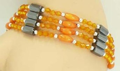 Bracelet magnetique orange - magnetique,