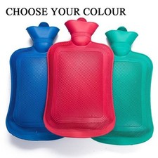Bouillotte En Caoutchouc 500-2000ml Sans Fuite Pour Nuits Froides Et Douleurs Mu