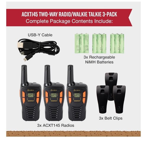 Cobra walkie talkie - set, 3