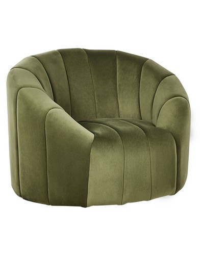 Fauteuil coquillage velours - fauteuil,