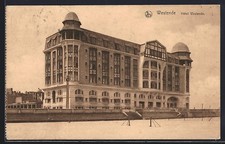 Old postcard Westende, Hotel Westende 1925 