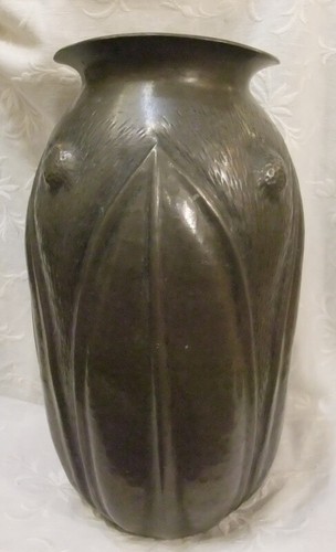 Vase étain art - art, déco