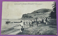 CPA 1930 MARTINIQUE ANTILLES SEINE BLOW SHARING LOOT COLONIES STAMP