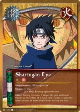 Sharingan Eye - J-US008 - Rare - 1st Edition - Diamond Foil Eternal Rivalry Play