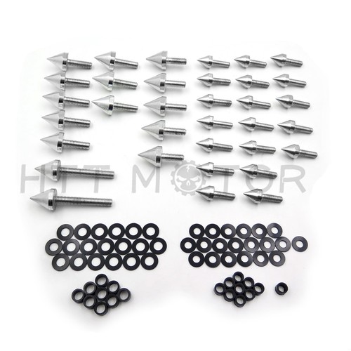 Aluminum fairing bolt kit - aluminum,