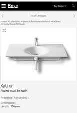 Porte-serviettes frontal Roca