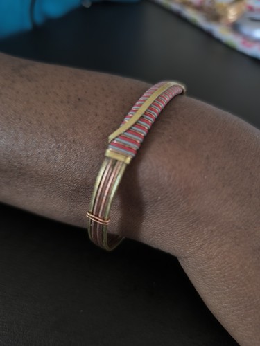 Bracelet cuivre africain - bracelet,