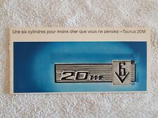 FORD TAUNUS 20M V6  Catalogue