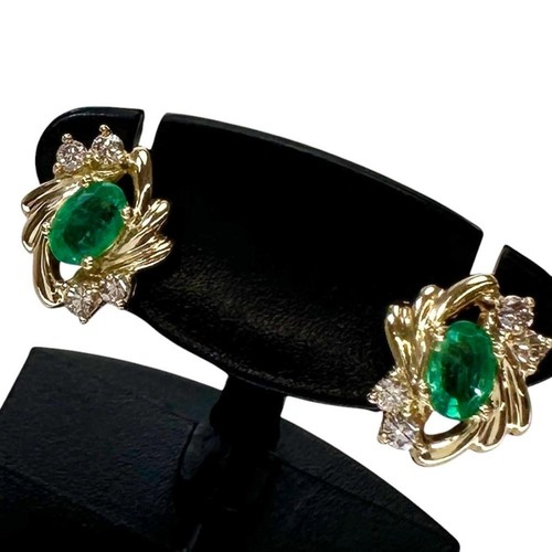 Boucle oreille emeraude - d'oreille,
